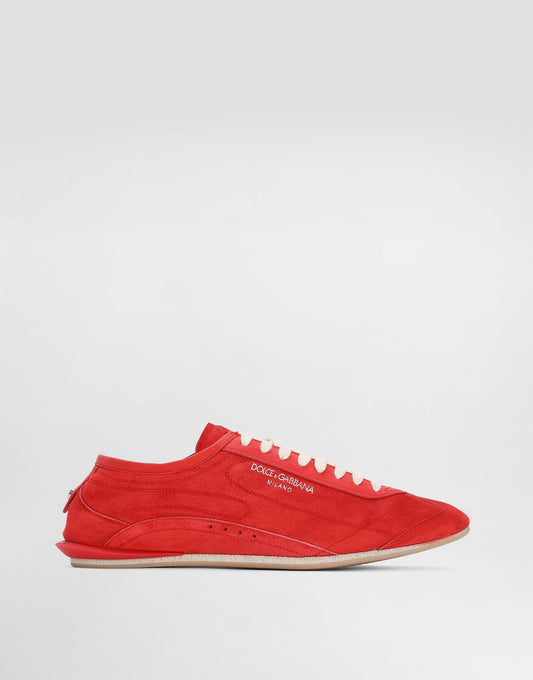 Men's Gimondi Suede Lace-Up Shoes Red