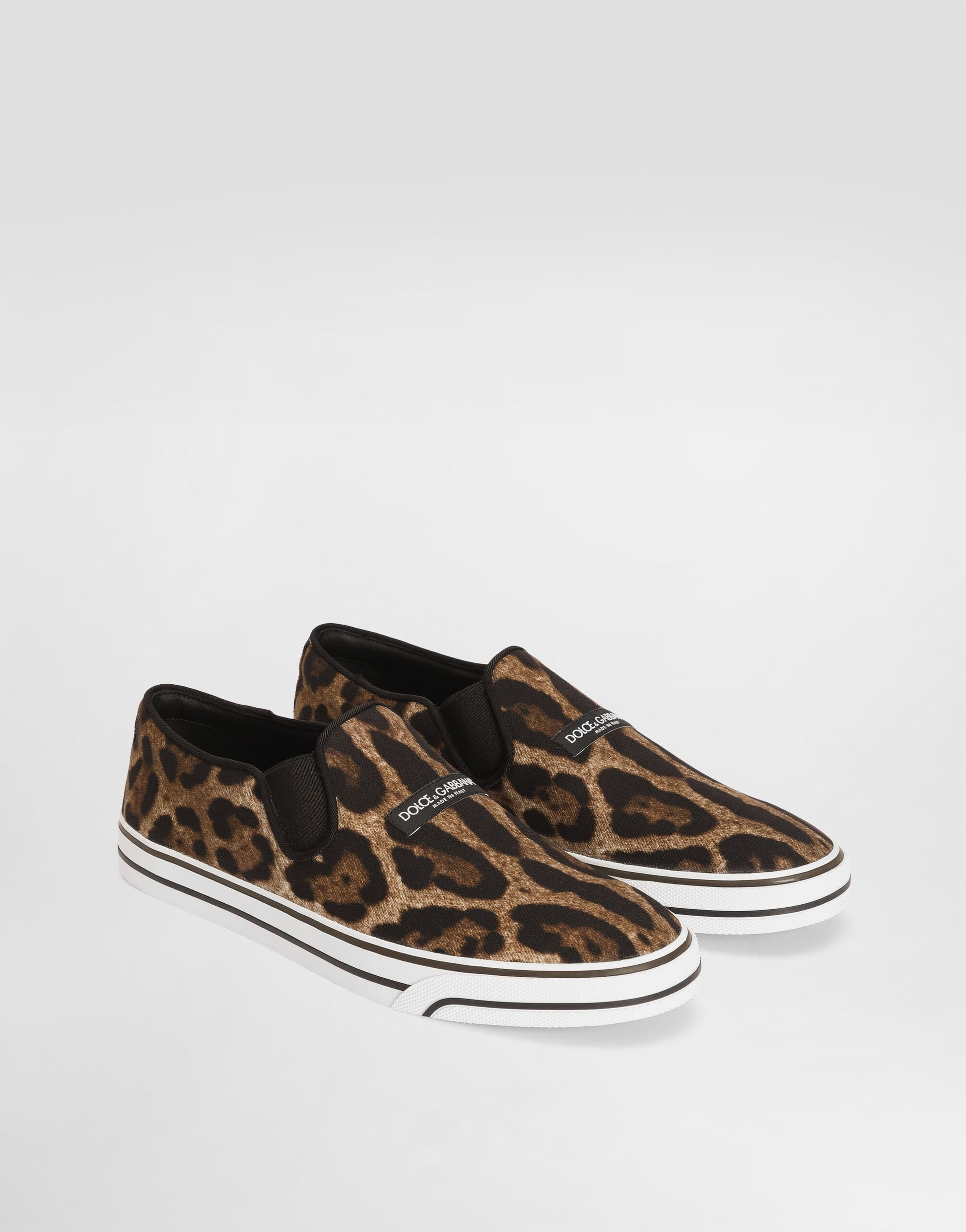 DG Sailing Canvas Leo-Print Sneakers Print
