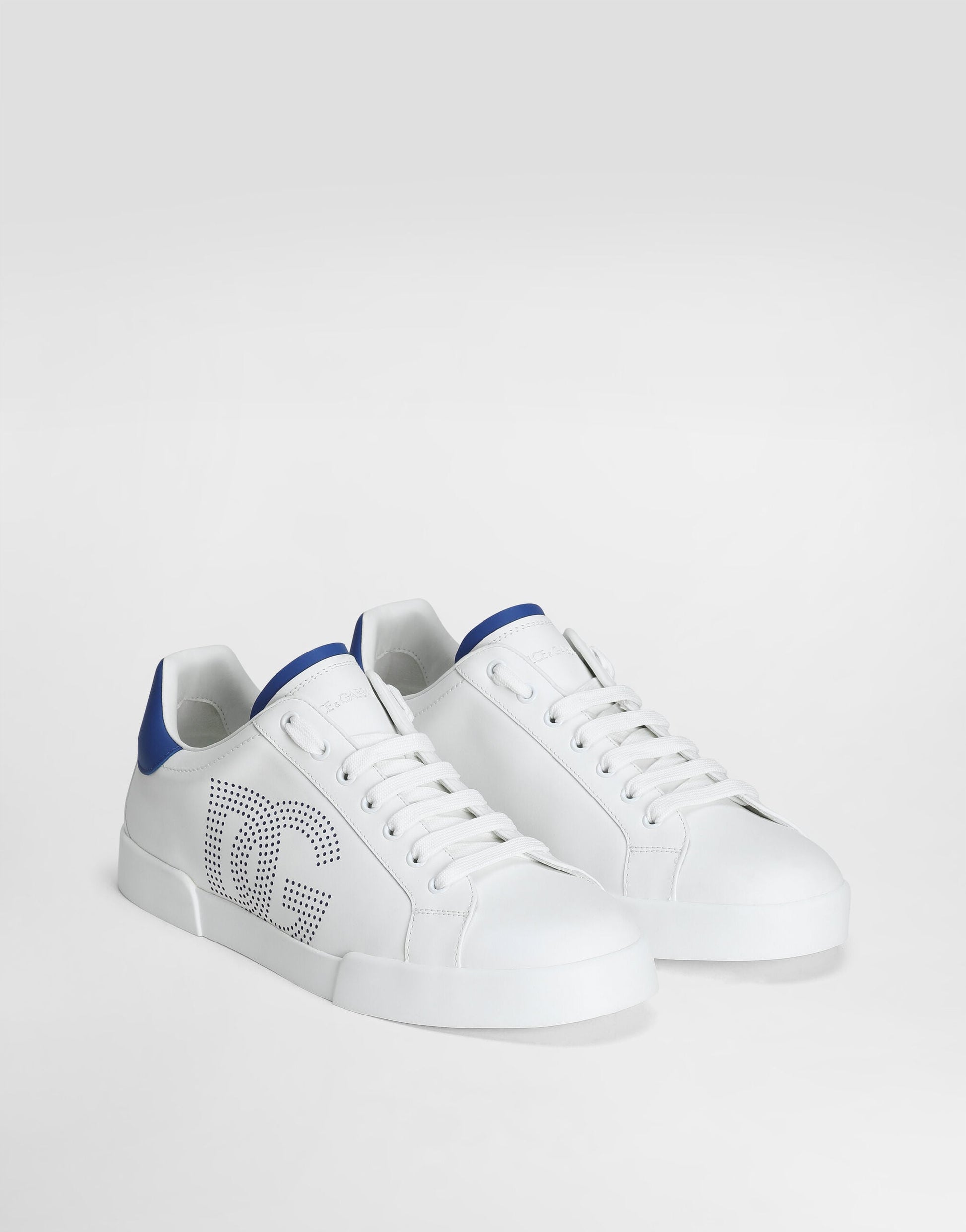 Strobel Portofino Light Men's Calfskin Sneakers White Blue