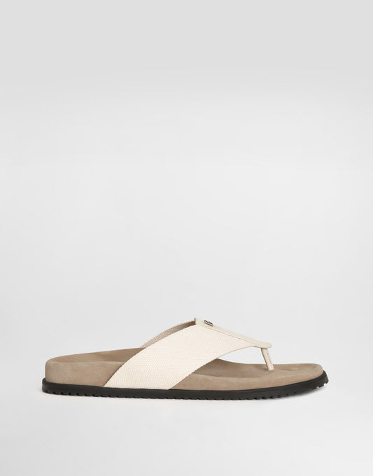 Men's Logo Flip Flops DG Casual Shape Vintage Palladium Neutral
