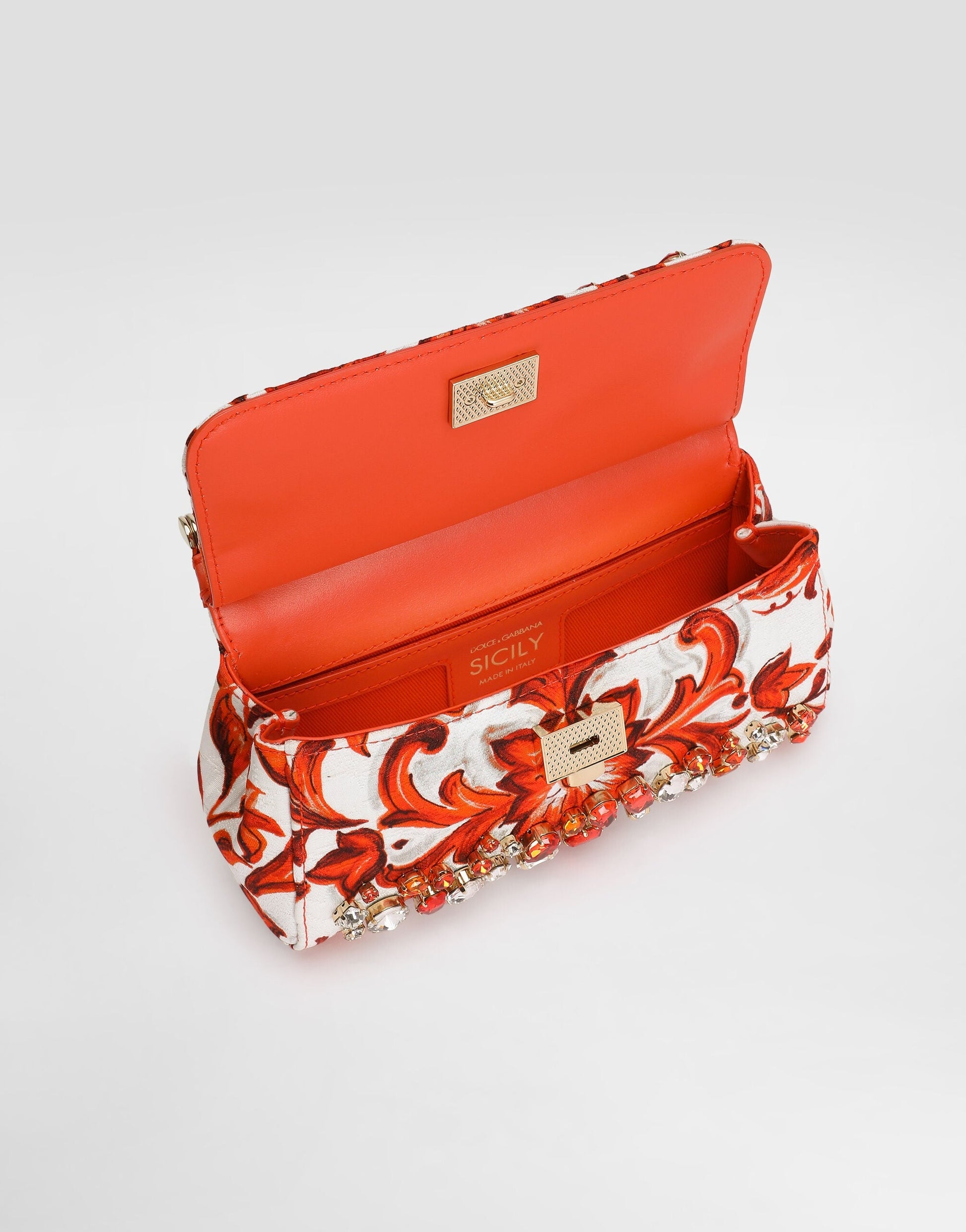 Mini Sicily Handbag Leather Multicolor Gold-Toned Hardware