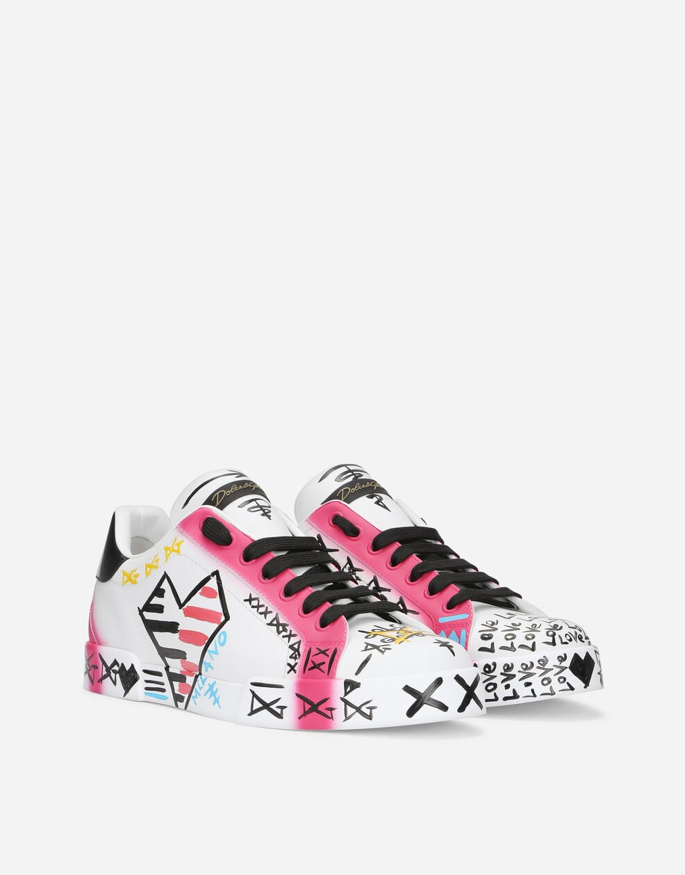 Portofino Limited Edition Calfskin Sneakers Multicolor Men's