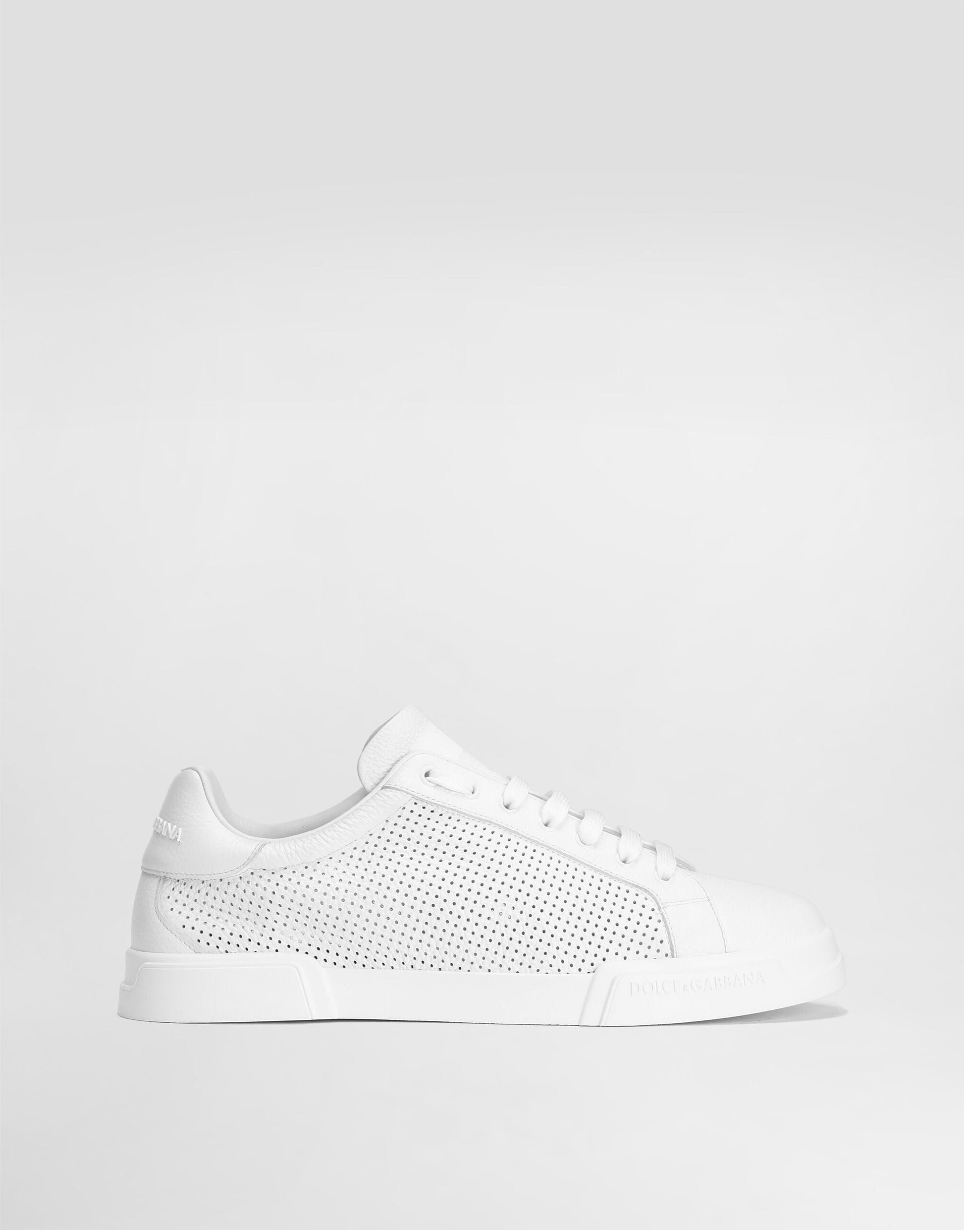 Portofino Light Strobel Men's Sneakers Perforated Calfskin White