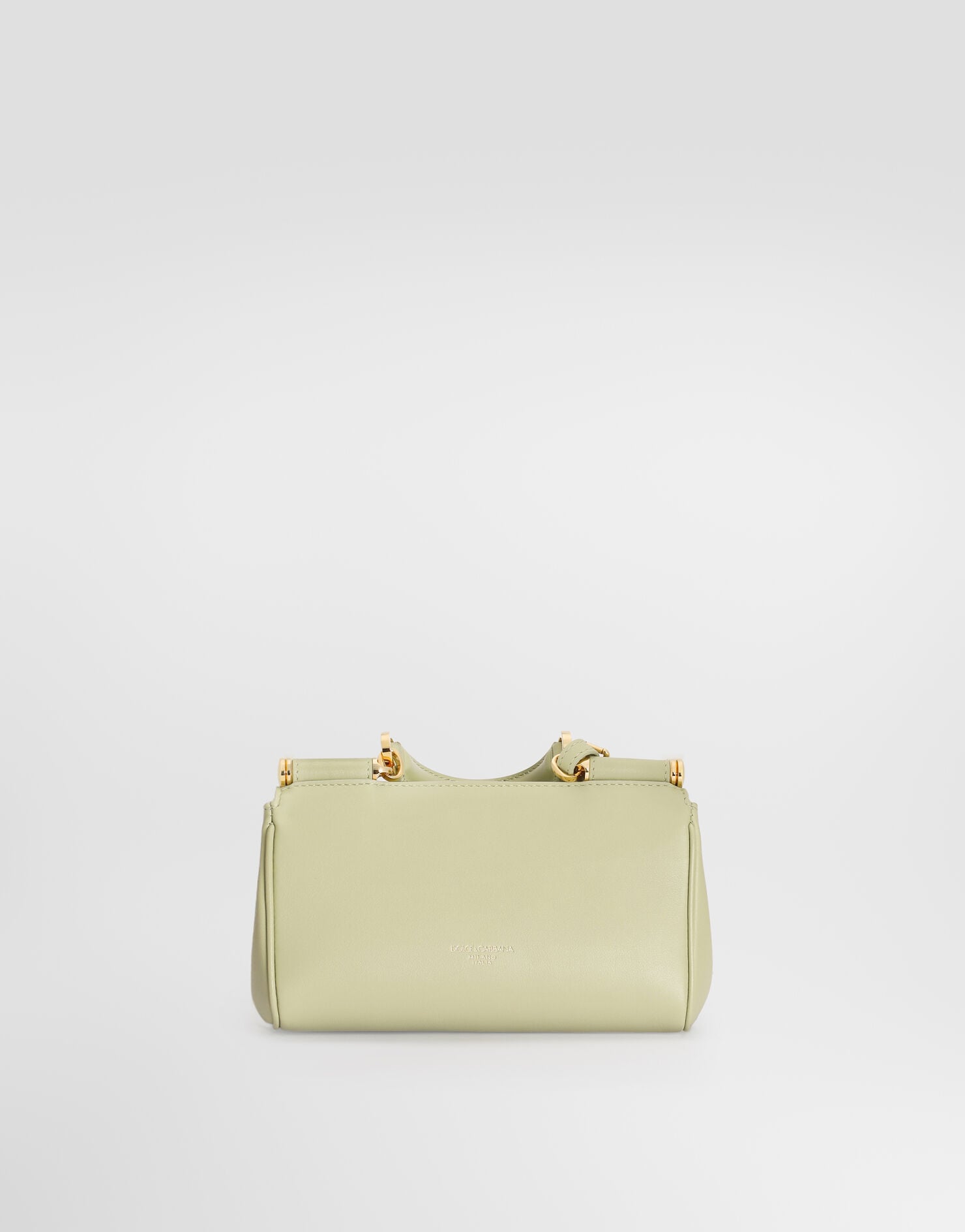 My Sicily Handbag Plongé Calfskin Leather Green Brass-Toned Hardware