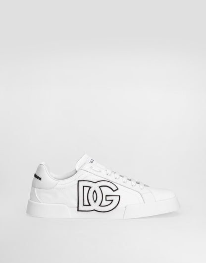 Portofino Light Strobel Sneakers in Canvas and Calfskin