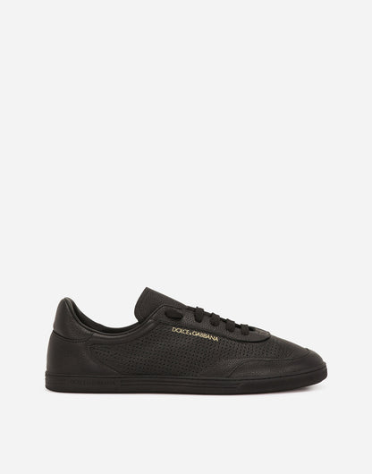 Men's Saint Tropez Sneakers Perforated Calfskin Black