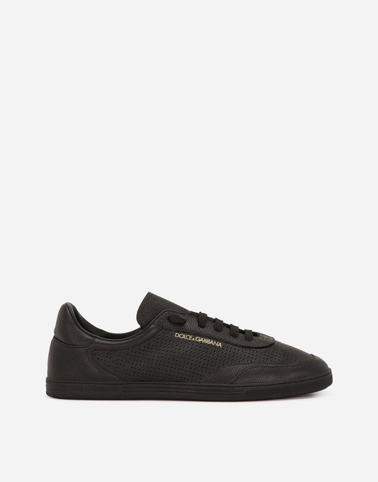 Men's Saint Tropez Sneakers Perforated Calfskin Black