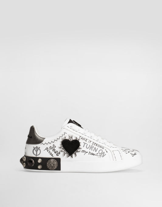 Portofino Calfskin Men's Sneakers Multicolor
