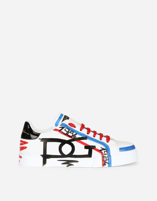 Portofino Limited Edition Men's Calfskin Sneakers Multicolor