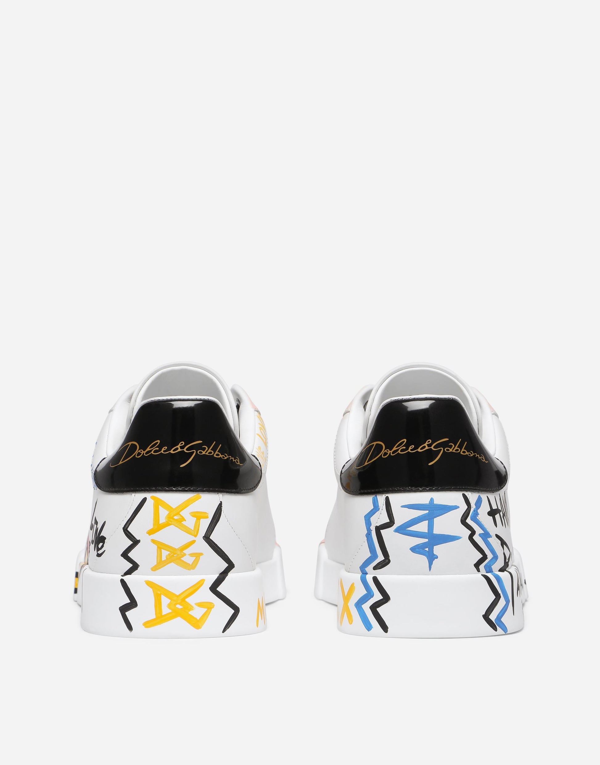 Men's Portofino Limited Edition Sneakers Hand-Painted Calfskin Multicolor