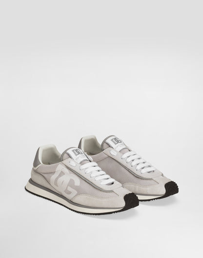 DG CUSHION Mixed-Material Sneakers Gray