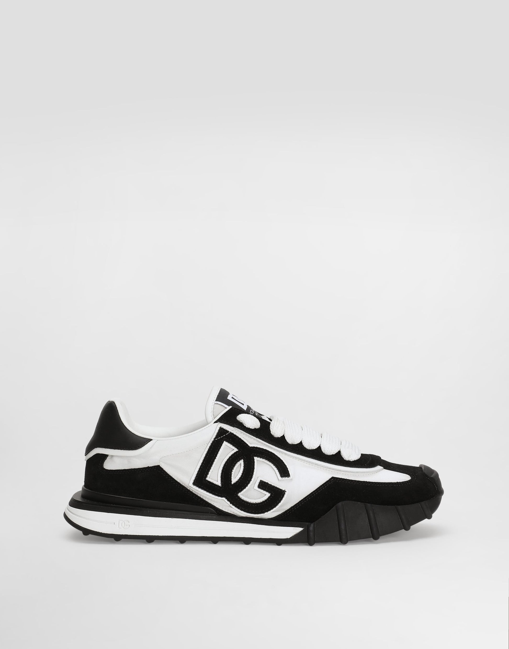 DG Athletic Sneakers In Fabric And Calfskin Multicolor