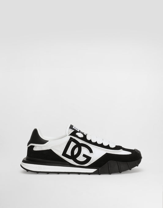 DG Athletic Sneakers In Fabric And Calfskin Multicolor