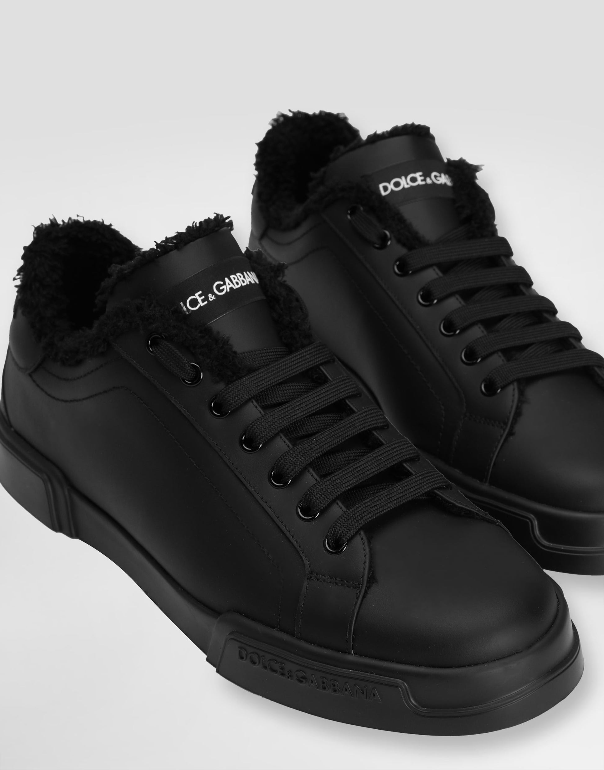 Portofino Light Men's Calfskin Sneakers Black