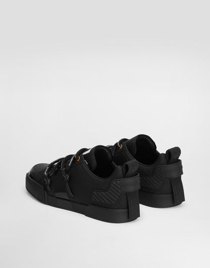 Portofino Calfskin and Patent Leather Sneakers Multicolor