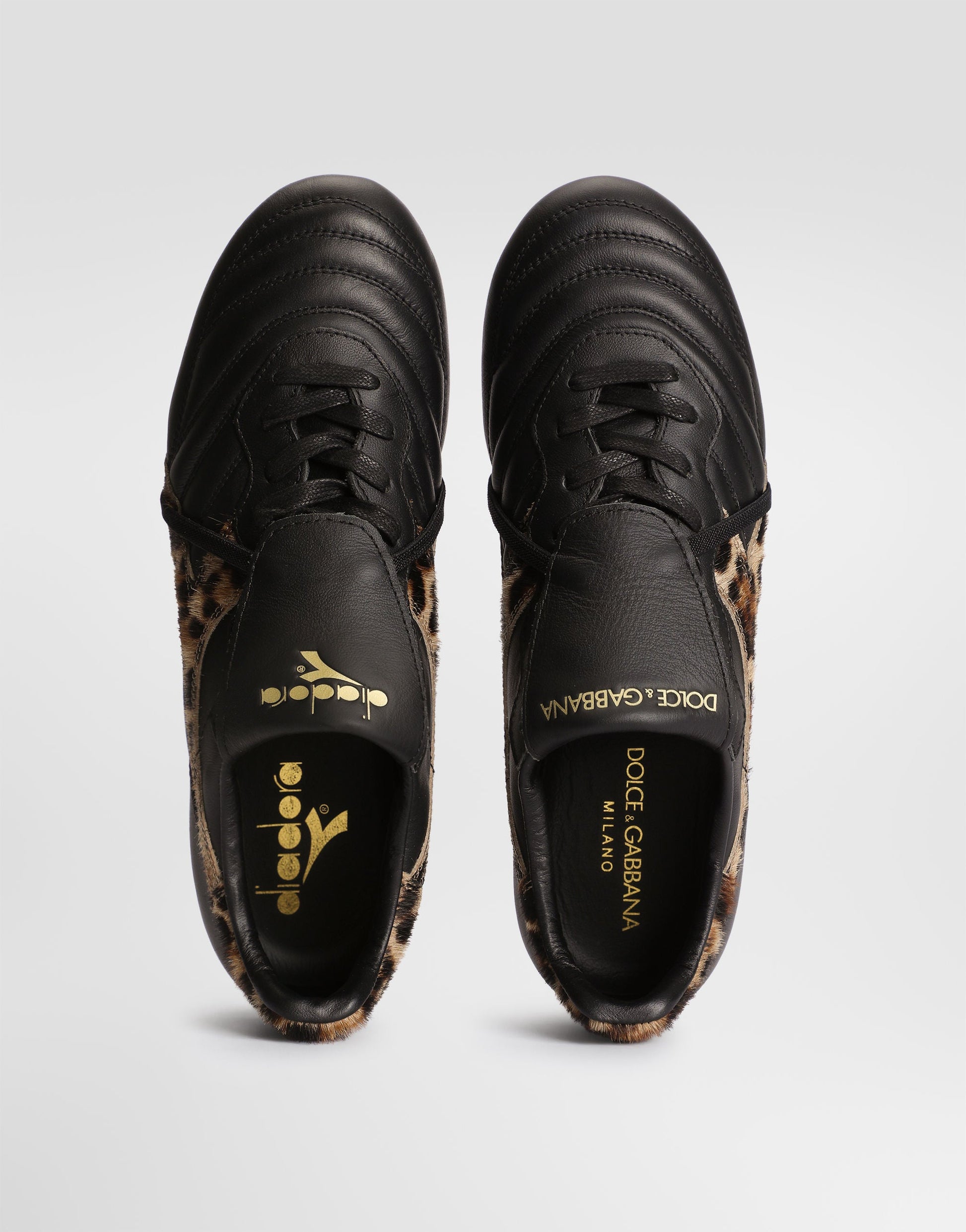 Italian-Made Calfskin Sneakers with Leather Insole Men's Multicolor
