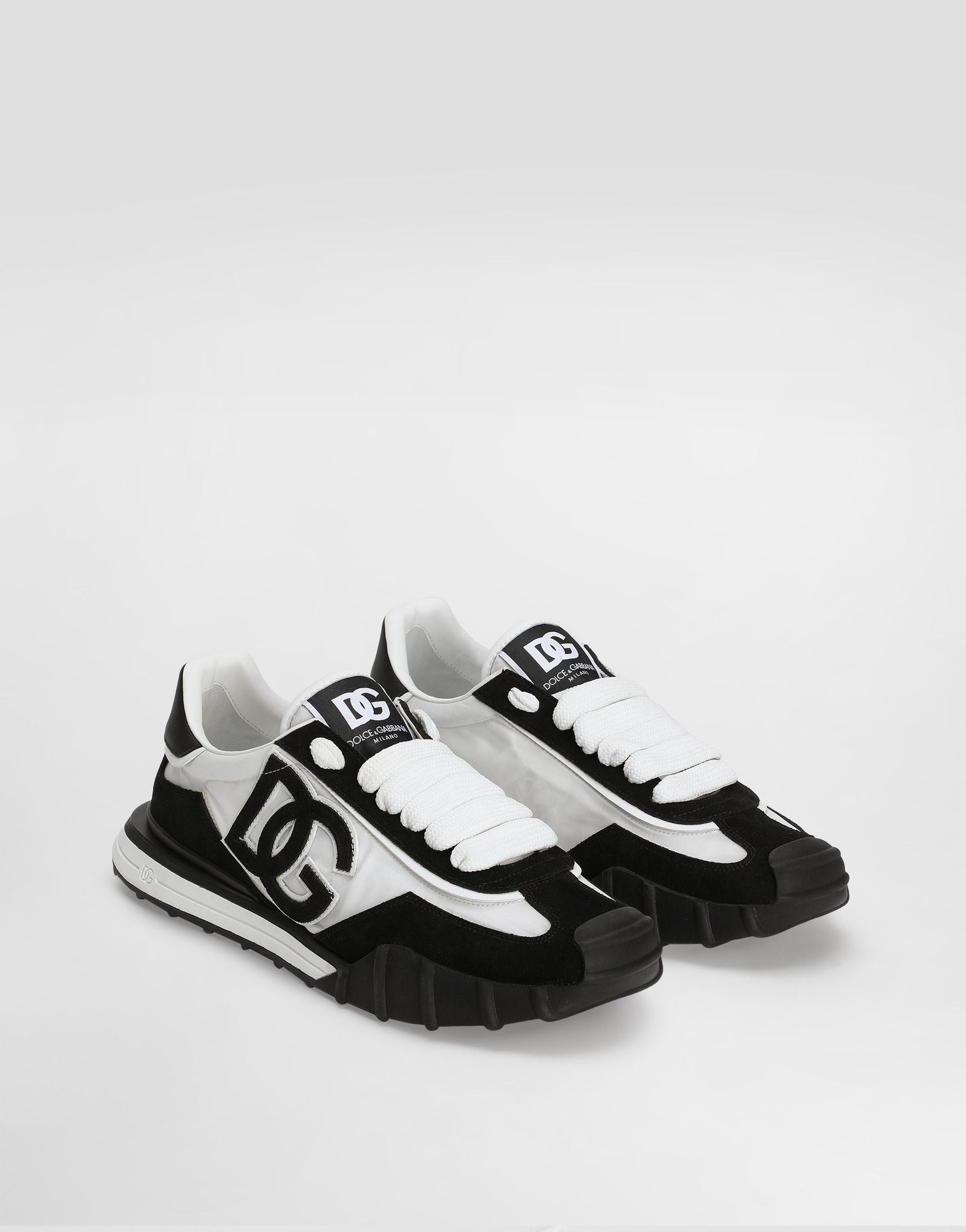 DG Athletic Sneakers In Fabric And Calfskin Multicolor