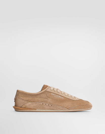 Gimondi Men's Suede Lace-Up Shoes Beige