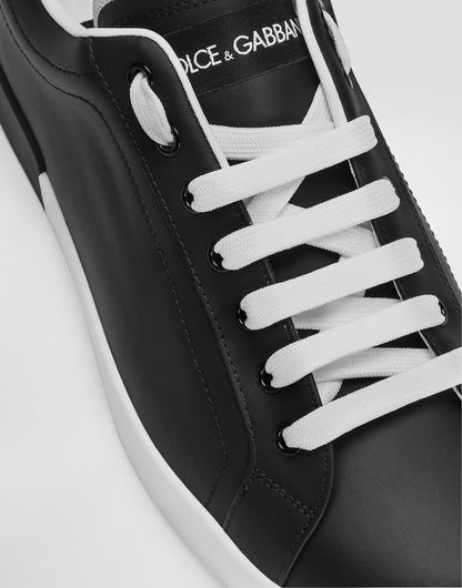 Portofino Men's Calfskin Nappa Sneakers Black